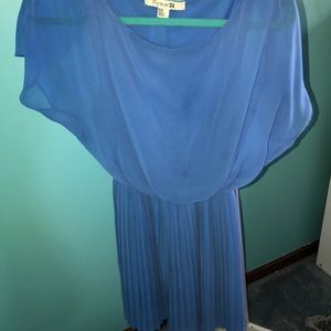 Blue Forever 21 Fit and Flare Dress